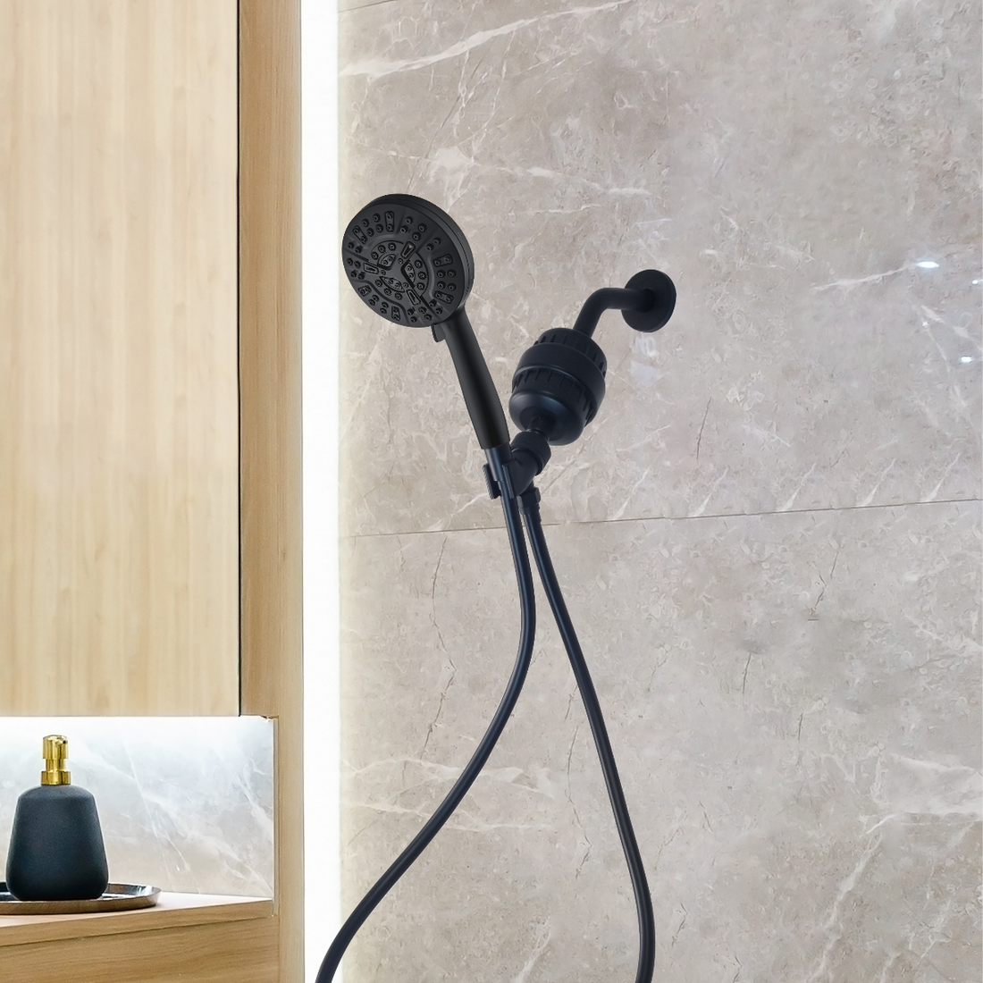 MineralStream Luxe 10 Mode High Pressure Shower Head (Filtered)