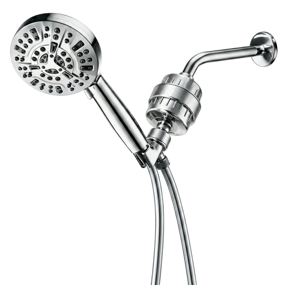 Luxe 10 Mode Showerhead Complete Shower Kit