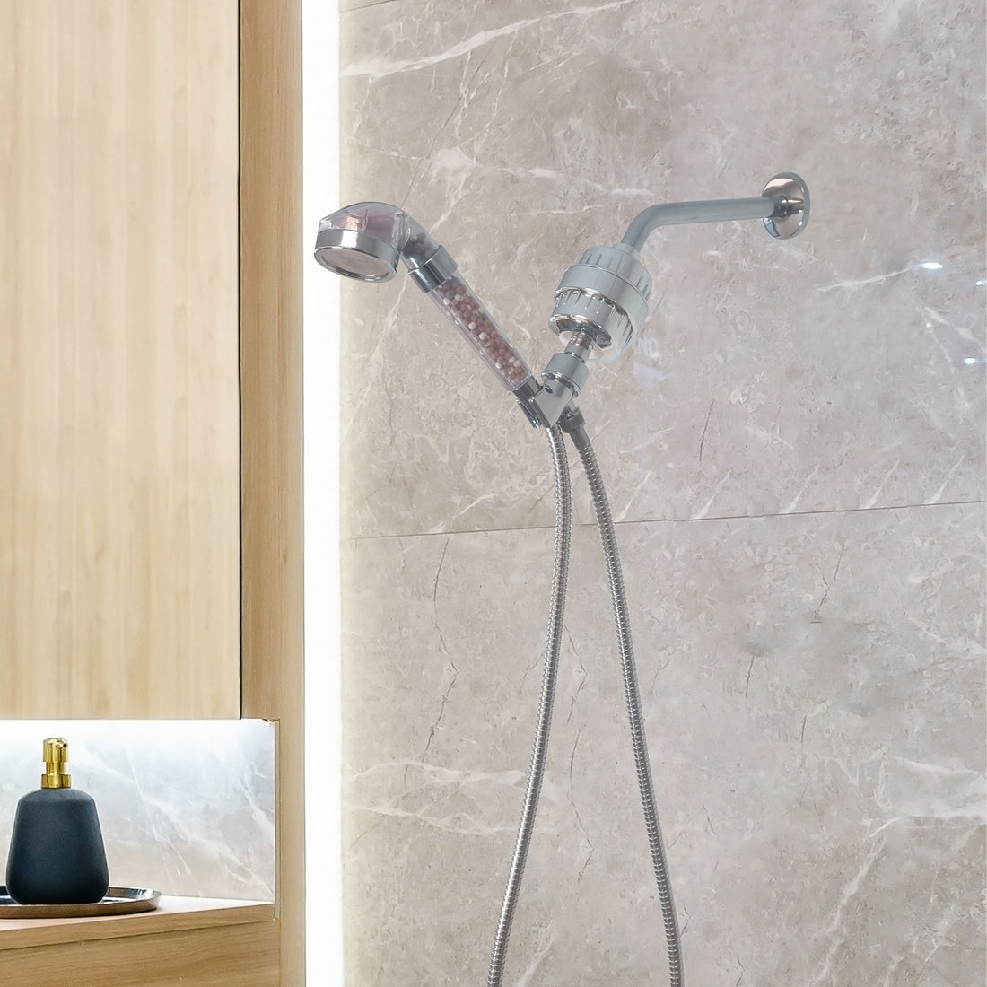 LED Ionic Dufferhead مجموعة دش كاملة